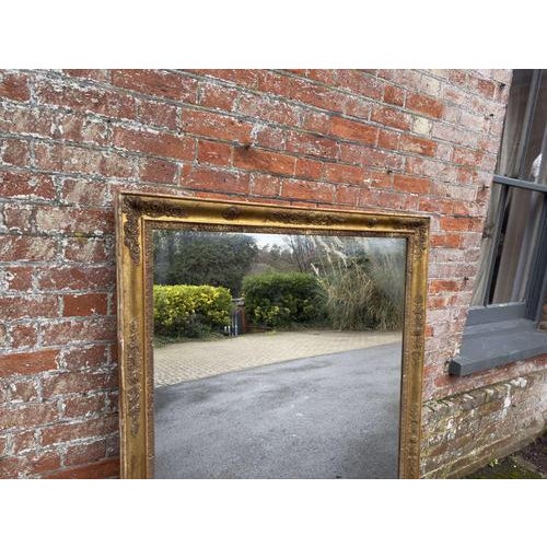 Large Antique Louis Philippe Overmantle Mirror, 1800s For Sale - Image 3 of 6