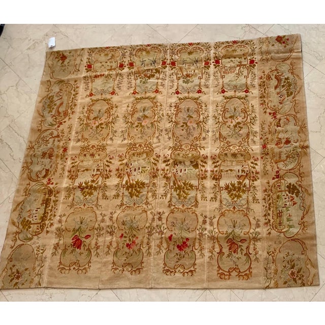 Mid 19th Century 19th Century French Needlepoint Louis Philippe Provincial Decorative Tapestry For Sale - Image 5 of 6