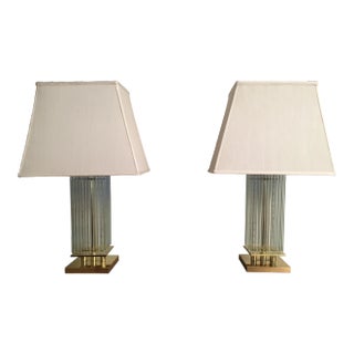 1980s Gaetano Sciolari Lamp Pair For Sale