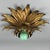 1970s Wrought Iron Ceiling Lamp with Gold Flower, 1970s For Sale - Image 5 of 10