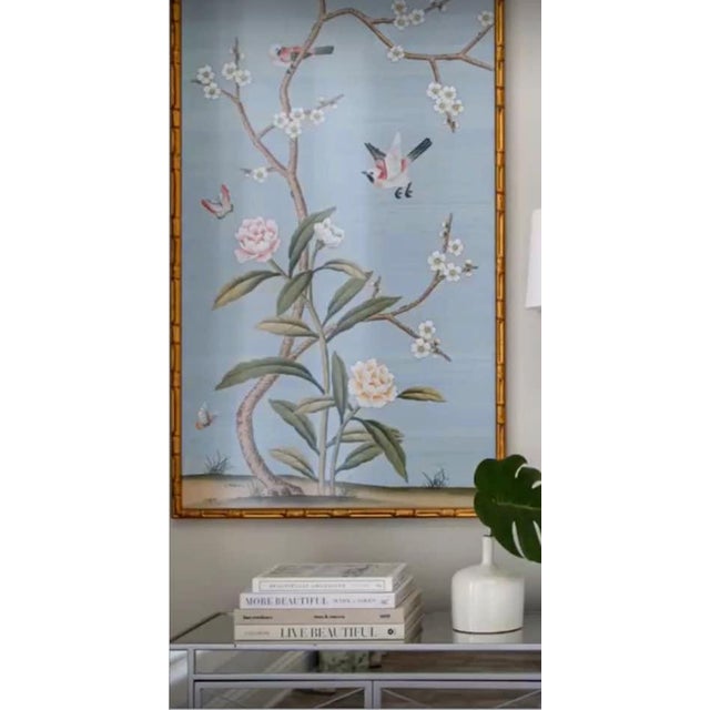 24"*53"/Panel, Hand-Painted Chinoiserie Wall Artwork, Chinoiserie Panels - Set of 2 For Sale - Image 6 of 6