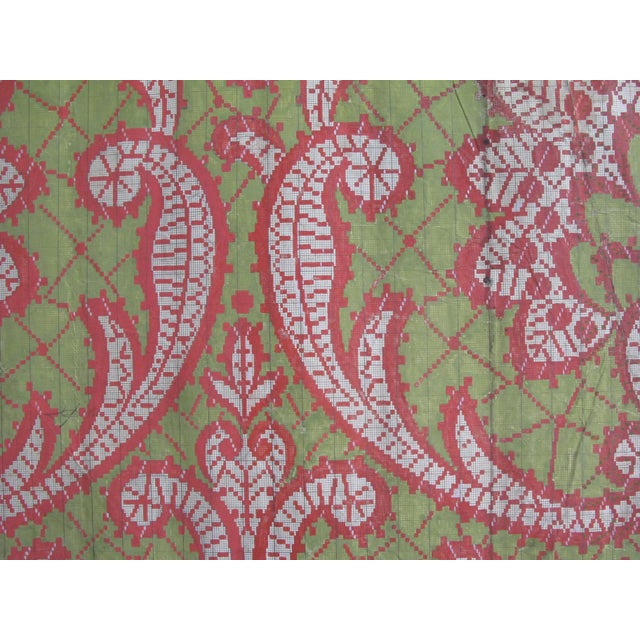 French Country Antique French Textile Design For Sale - Image 3 of 9