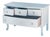 Late 19th Century Serene Blue Bowfront Chest With Glass Knobs For Sale - Image 9 of 9