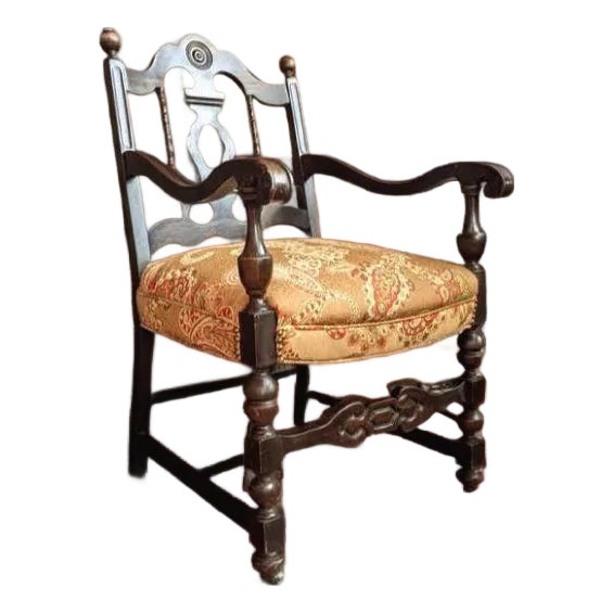 1940s Exquisite Chippendale-Style Armchair For Sale