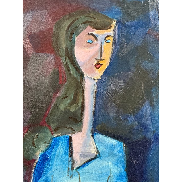 Maxine Estachy French Portrait Artist C 1950 For Sale In Wichita - Image 6 of 6