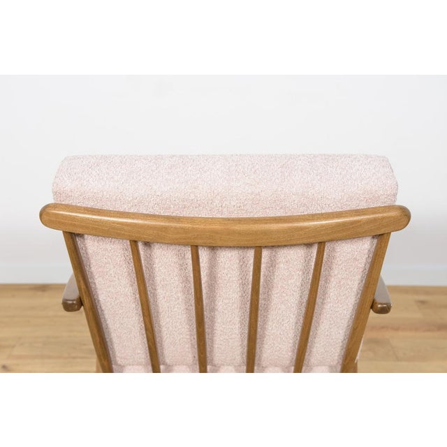 Pink Mid-Century Czechoslovak Armchair from Ton, 1960s For Sale - Image 8 of 15