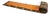VTG Adirondack Bentwood Oak Toboggan Snow Sled Sleigh Vinyl Seat Cabin Decor 72" For Sale