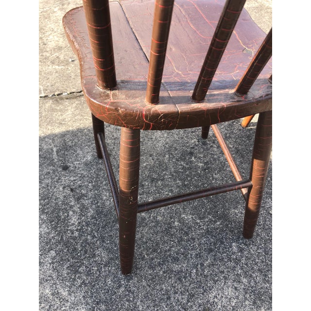 Vintage Rustic Schoolhouse Chairs - a Pair For Sale - Image 9 of 12