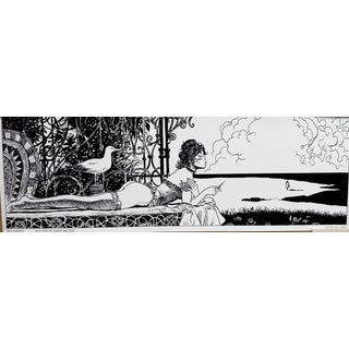 Milo Manara, Dedicated to Corto Maltese, Print For Sale