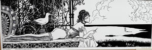 Milo Manara, Dedicated to Corto Maltese, Print