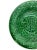 Wedgwood Majolica green glazed plate, with relief-molded grape leaves and vines, raised on a basketweave ground, the...