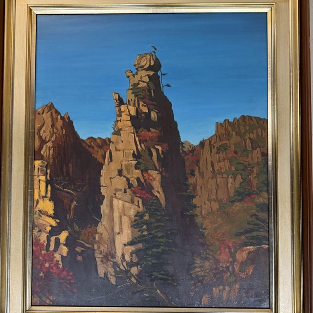 Park Jeon-Yeol, Mount Kumgang, 1961, Oil on Canvas For Sale - Image 9 of 18