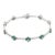 Real Diamond and Emerald 12.87 Cts Flower Bracelet For Sale