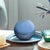 Madagascar Sapphire Decorative Metal Orbs- Medium For Sale - Image 10 of 11