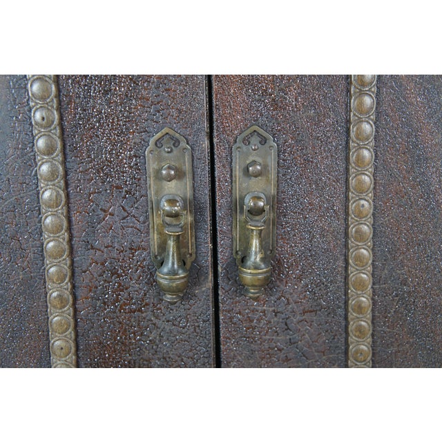 Antique Victorian Udell Works Walnut Record Cabinet Console Sideboard 42" For Sale - Image 11 of 12