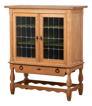 Brutalist Oak Cabinet by Henning Kjærnulf, Denmark, 1960s