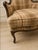 French Vintage French Style Plaid Bergère Chair For Sale - Image 3 of 6