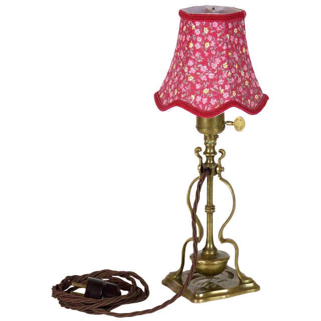 Brass Table and Wall Lamp, 1900s For Sale