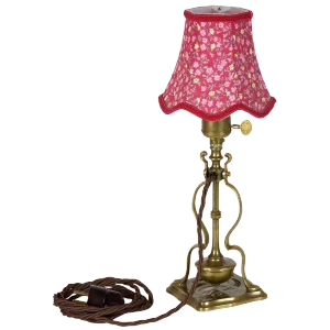 Brass Table and Wall Lamp, 1900s