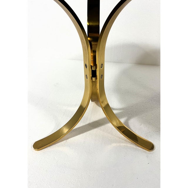 Brass & Smoked Glass Side Tables 1960s, Set of 2 For Sale - Image 15 of 18