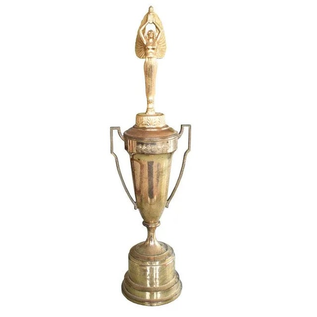 Metal 2nd Place Texas State Brass Trophy Cup 1957 For Sale - Image 7 of 7