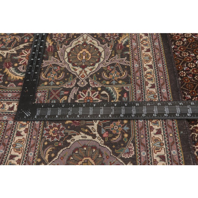 Textile Vintage Persian Mahi Tabriz Rug, 09'10 X 12'10 For Sale - Image 7 of 10