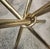 1970s Beautiful Vintage Hollywood Regency Kitchen Table Brass Knot Base For Sale - Image 5 of 7