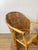 Vintage 1960s Rattan Woven Back Desk Chair For Sale - Image 9 of 11