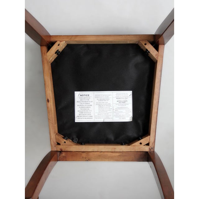 Vintage Transitional Upholstered Dining Chairs Set of 6 For Sale - Image 15 of 18