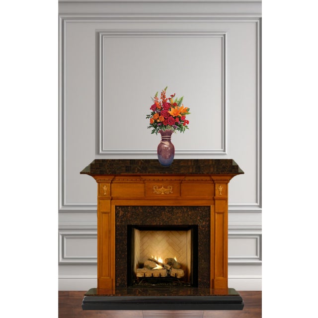 Contemporary Art Glass Purple Vase White Glass Swirl For Sale - Image 3 of 12