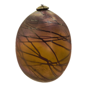Craing Zweifel Signed, Iridescent Glass Ornament