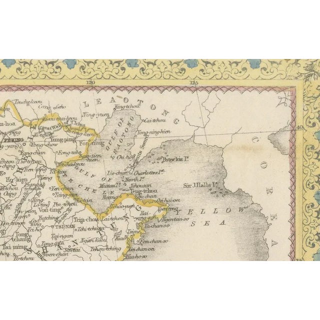 Black Tallis Map of China by J. Rapkin, 1851 For Sale - Image 8 of 13