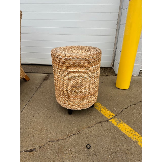 Pottery Barn Pottery Barn Seagrass Collection Table For Sale - Image 4 of 5