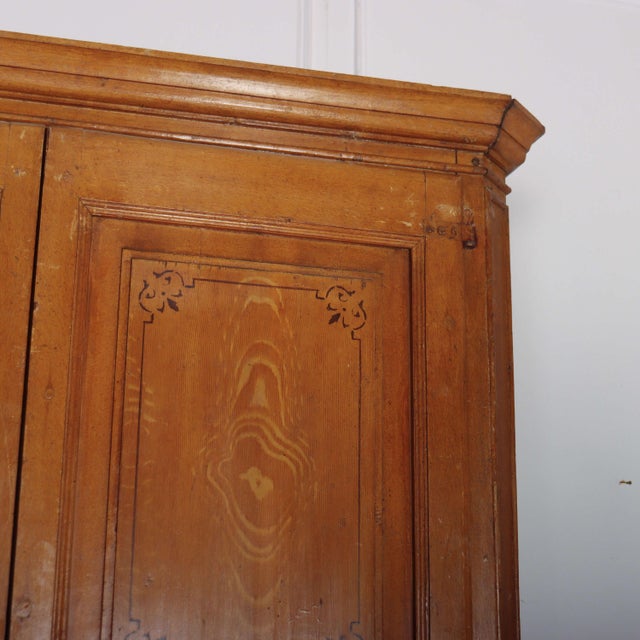 English Painted Linen Cabinet For Sale - Image 3 of 11