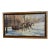 Vintage Winter Sleigh Ride Oil Painting Signed Sobotka – Professionally Framed in Italian Frame For Sale