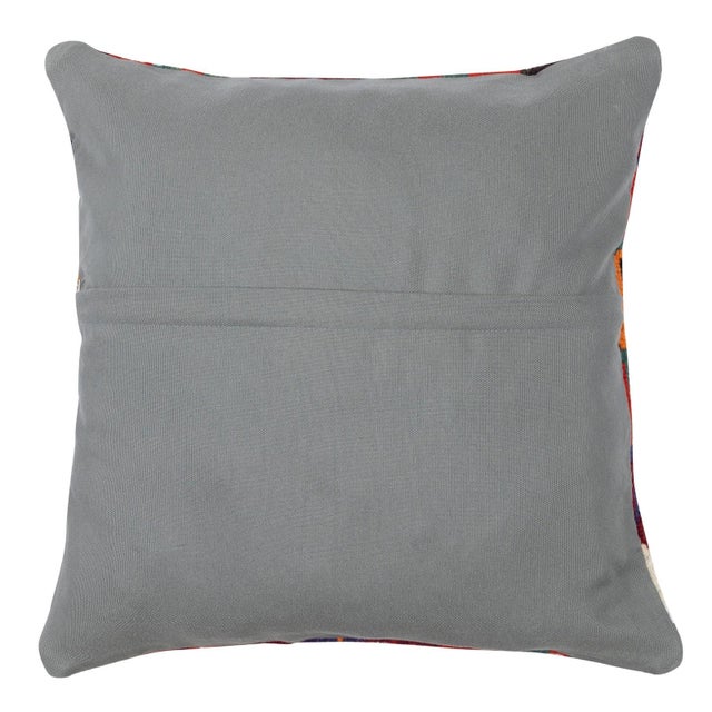 20"x20" SET OF 2 - Hand-Woven Kilim Cushion Covers. A pair of Lace Pillow Covers For Sale - Image 4 of 5