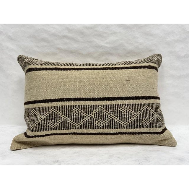 Turkish Hemp Pillow Cushion Natural Beige Brown Pillow Cushion Cover 16" x 24" #30225 Enhance your home decor with our...
