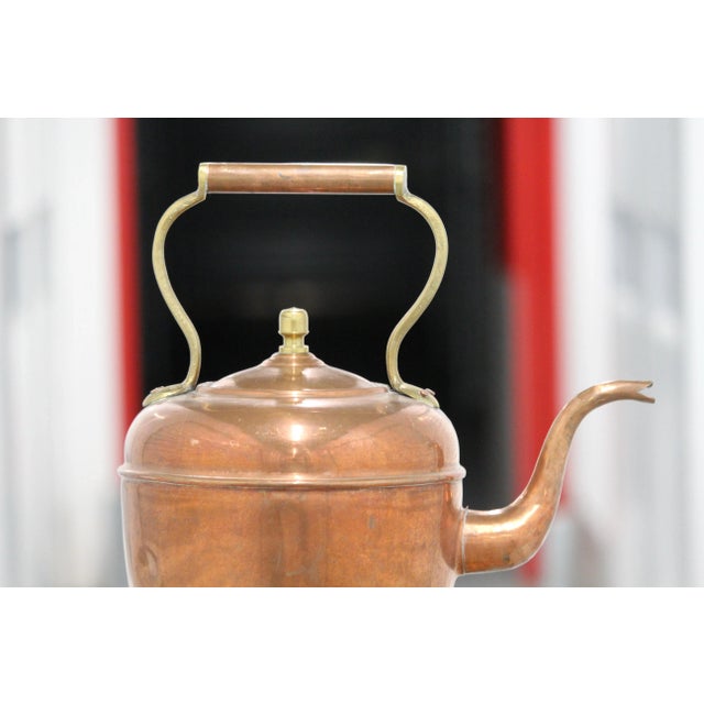 Large Copper Ketle with Brass Handle, France, 1970s For Sale - Image 10 of 16