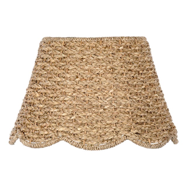 Faye Scalloped Shade, Rattan For Sale