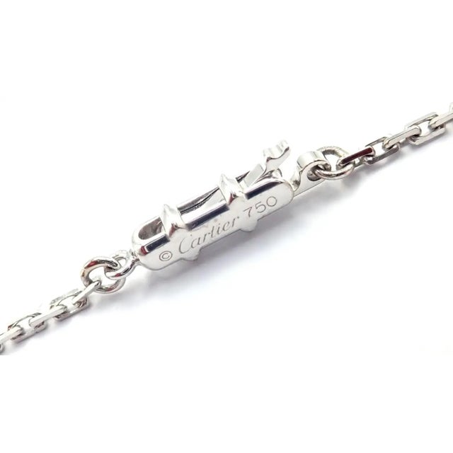 1990s Cartier Colombe De La Paix Dove of Peace Diamond White Gold Pendant Necklace For Sale - Image 10 of 16