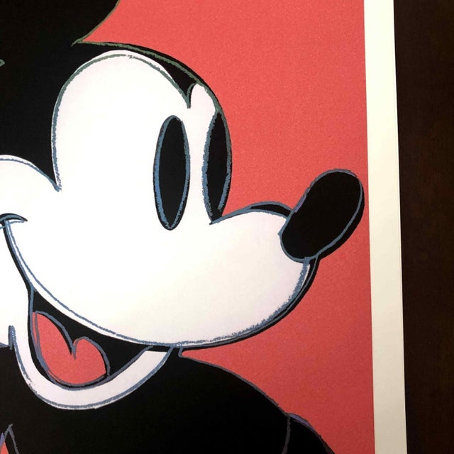 1990s After Andy Warhol "Mickey Mouse Pink" Lithograph For Sale - Image 9 of 13