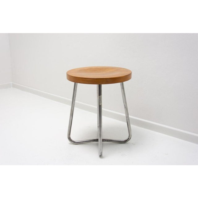 Bauhaus Tubular Stool by Robert Slezák, Former Czechoslovakia, 1930s For Sale - Image 4 of 16