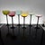 Set of Six Black Stem Colored Cocktail Glasses, Circa 1980s For Sale - Image 9 of 12