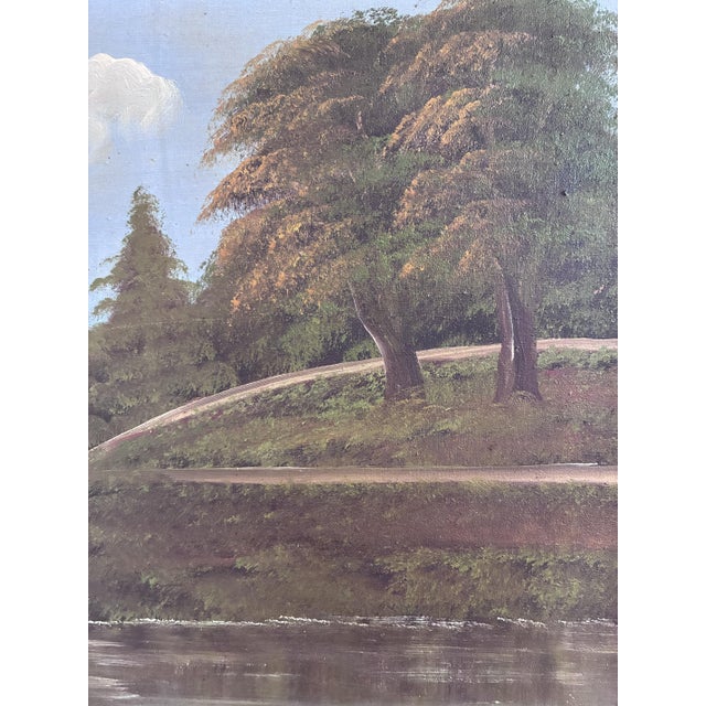 European Artist, Countryside Art, 1930, Canvas, Framed For Sale - Image 4 of 15