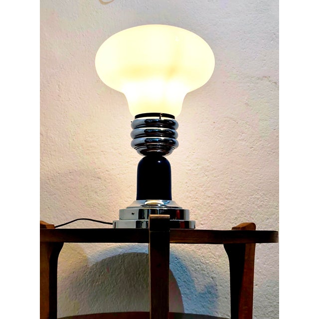 Blue Table Lamp by Enrico Tronconi, 1970s For Sale - Image 8 of 10