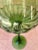 1960s Mid-Century Decorative Green Cut Glass Cup, 1960s For Sale - Image 5 of 11