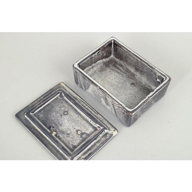 Vintage Lidded Box in Stoneware by Svend Hammershøi for Kähler, 1930s For Sale - Image 3 of 5