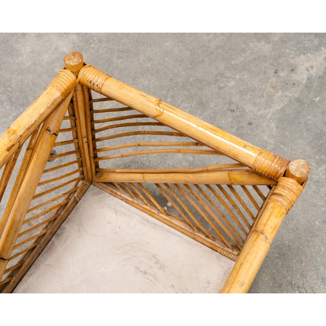 1970s Rattan Baskets from Vivai Del Sud, 1970s, Set of 2 For Sale - Image 5 of 10