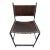 Sol & Luna Brown Leather and Iron Counter Stool, Showroom Sample For Sale