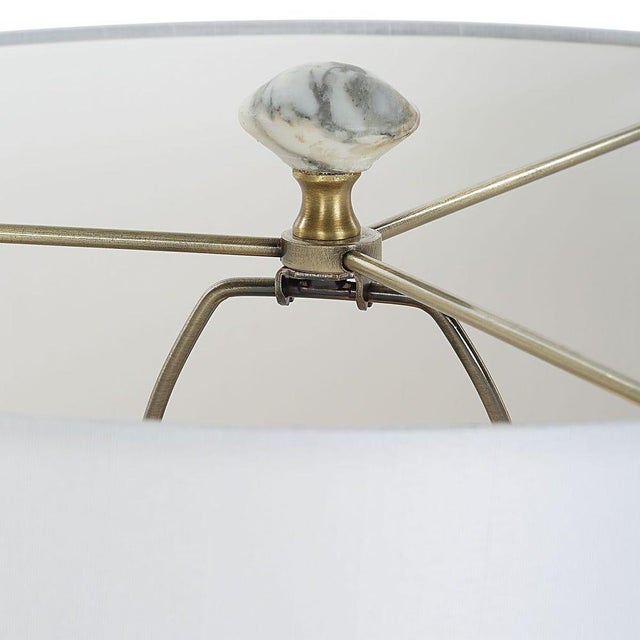 Stacked Marble Stone Table Lamp For Sale - Image 4 of 5